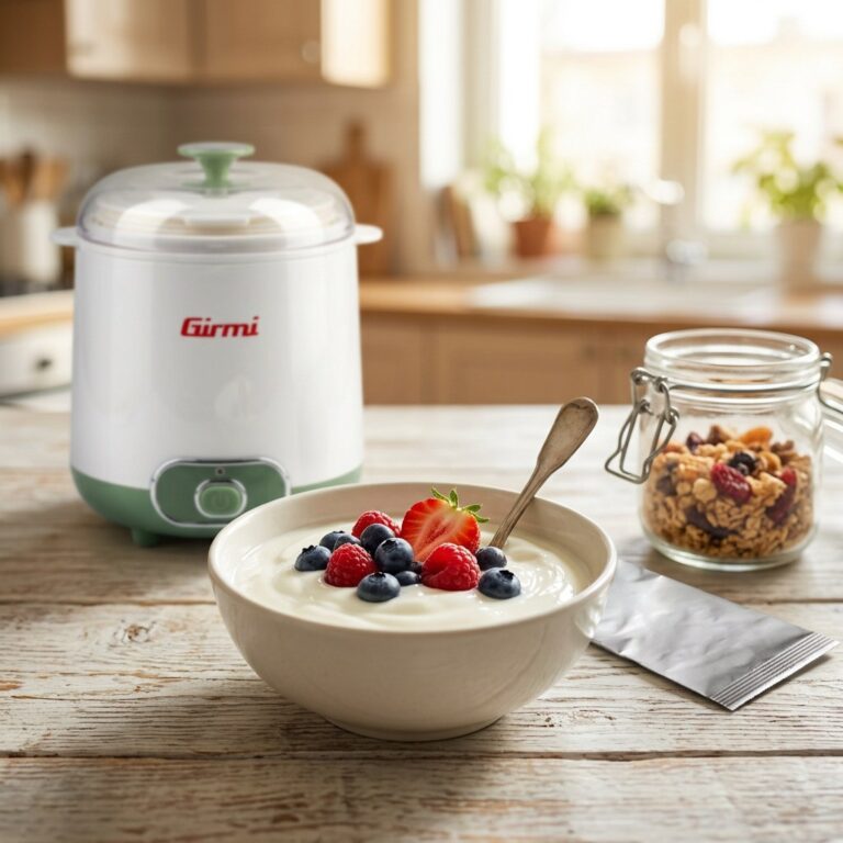 Fertiger Joghurt mit frischen Beeren